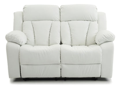 Daria Reclining Loveseat - White