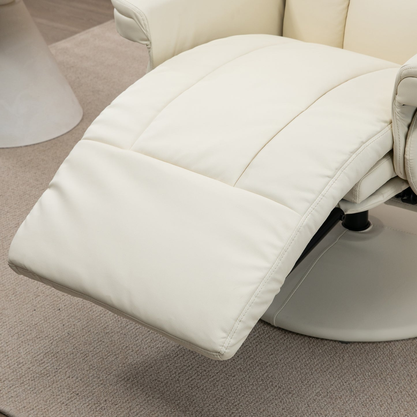 Crawford Swivel Recliner Armchair - Cream