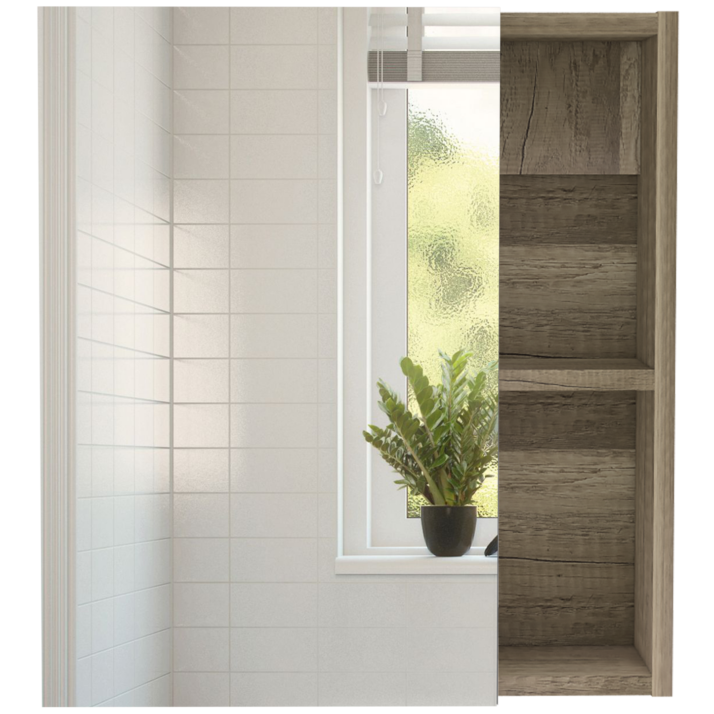 Pine Medicine Cabinet - Beige