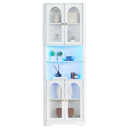 Baron Corner Cabinet - White