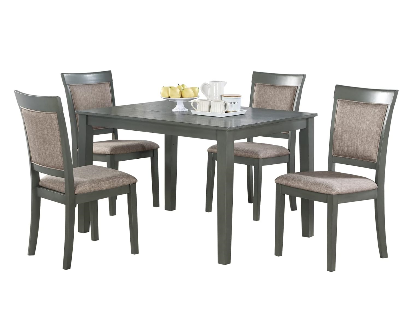 Symphony 5 pc Dining Room Set Dining Table 4x Chairs - Oak