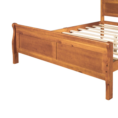 Urban Fusion Full Size Wood Platform Bed - Oak