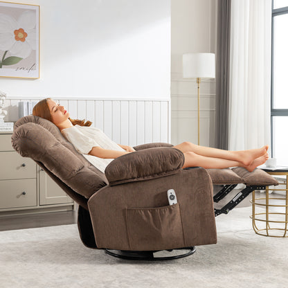 Cruiser Massage Rocker Recliner Chair - Brown