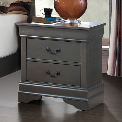 English Antique Solid wood  Nightstand - Gray