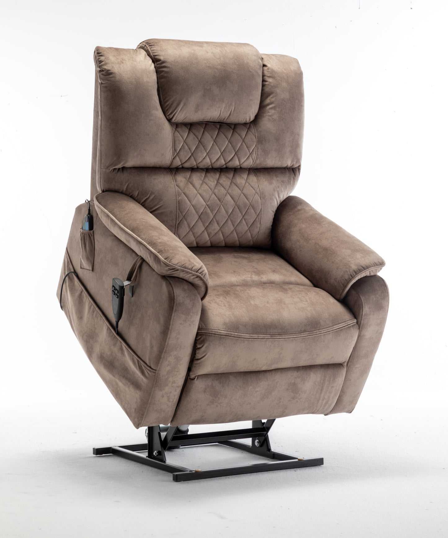 Eriga Power Lift Recliner Chair (180 degree lying flat) - Brown