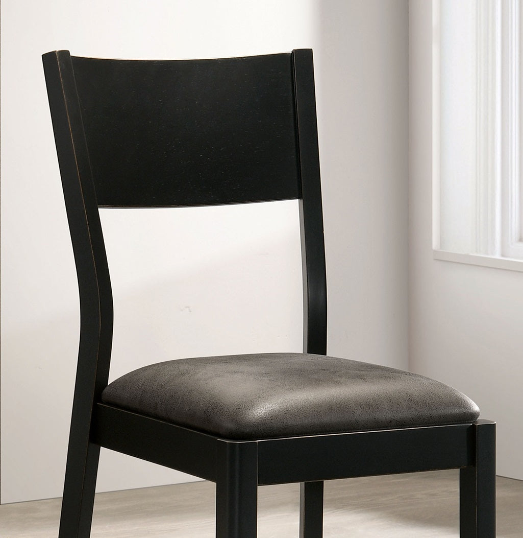 Glover Dining Chair (Set of 2) - Black+Gray