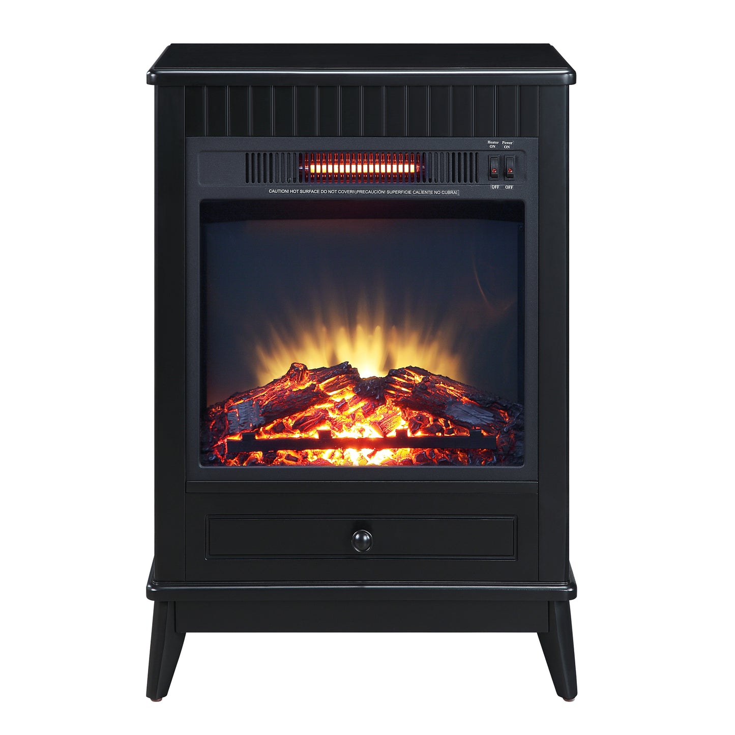 Hamish Electric Fireplace - Black