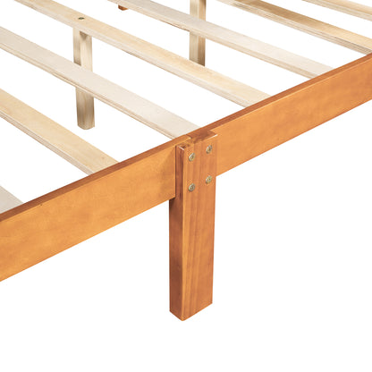 Urban Fusion Full Size Wood Platform Bed - Oak