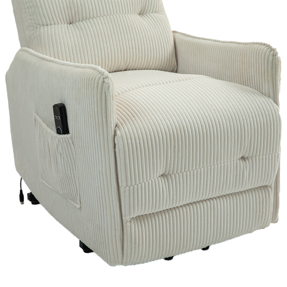 Fraser Electric Recliner Chair - Beige