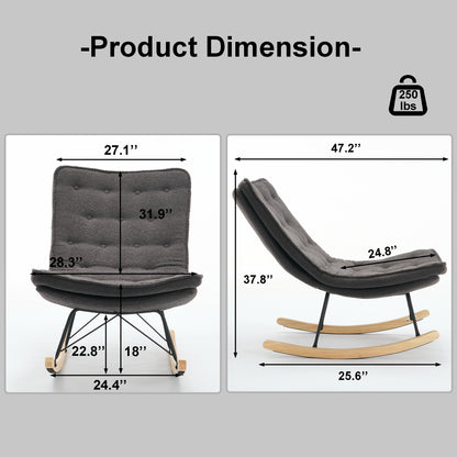 Lazy Rocking Chair - Gray