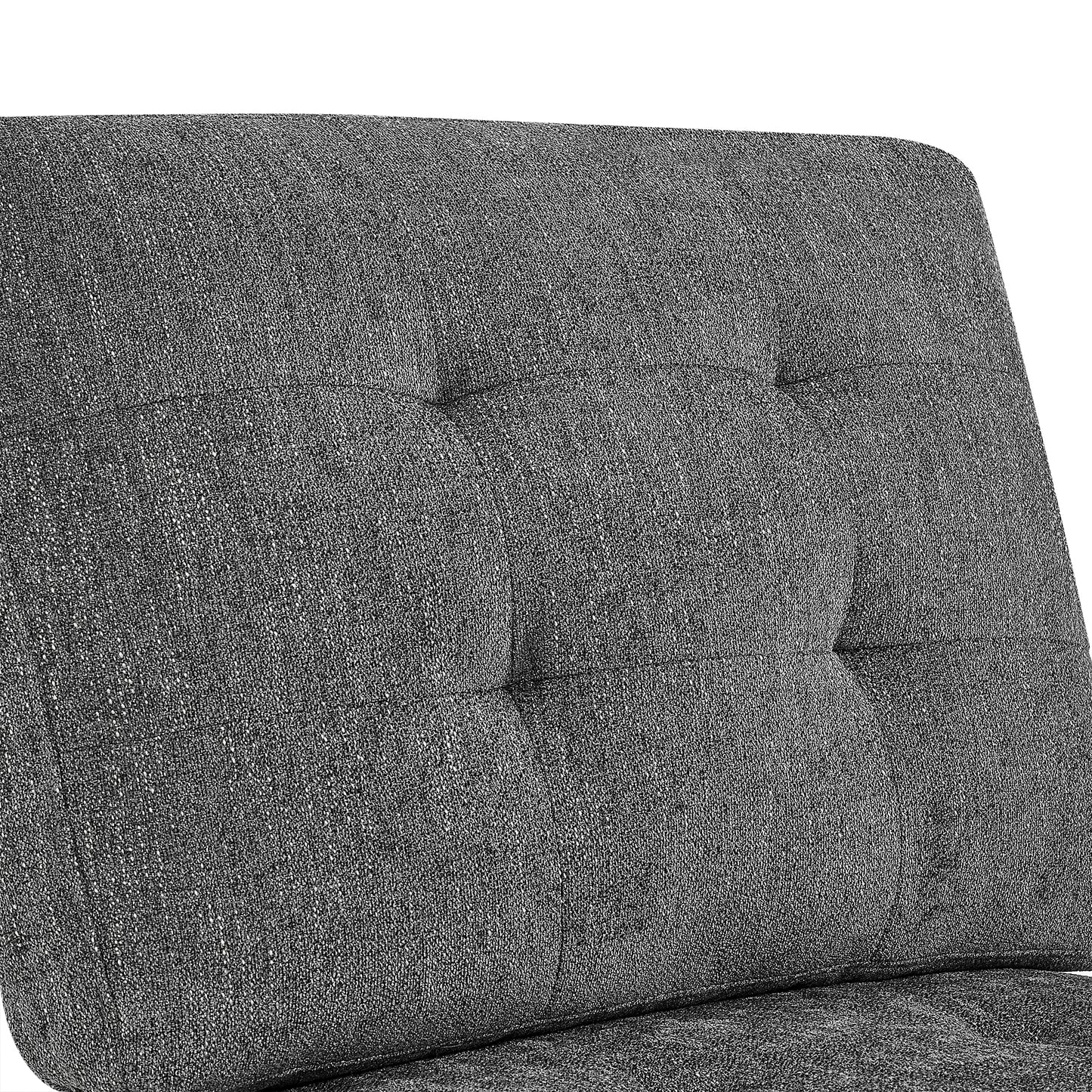 Molly Modular Sectional Sofa Three Single Chair ,Two Corner and Two Ottoman - Grey