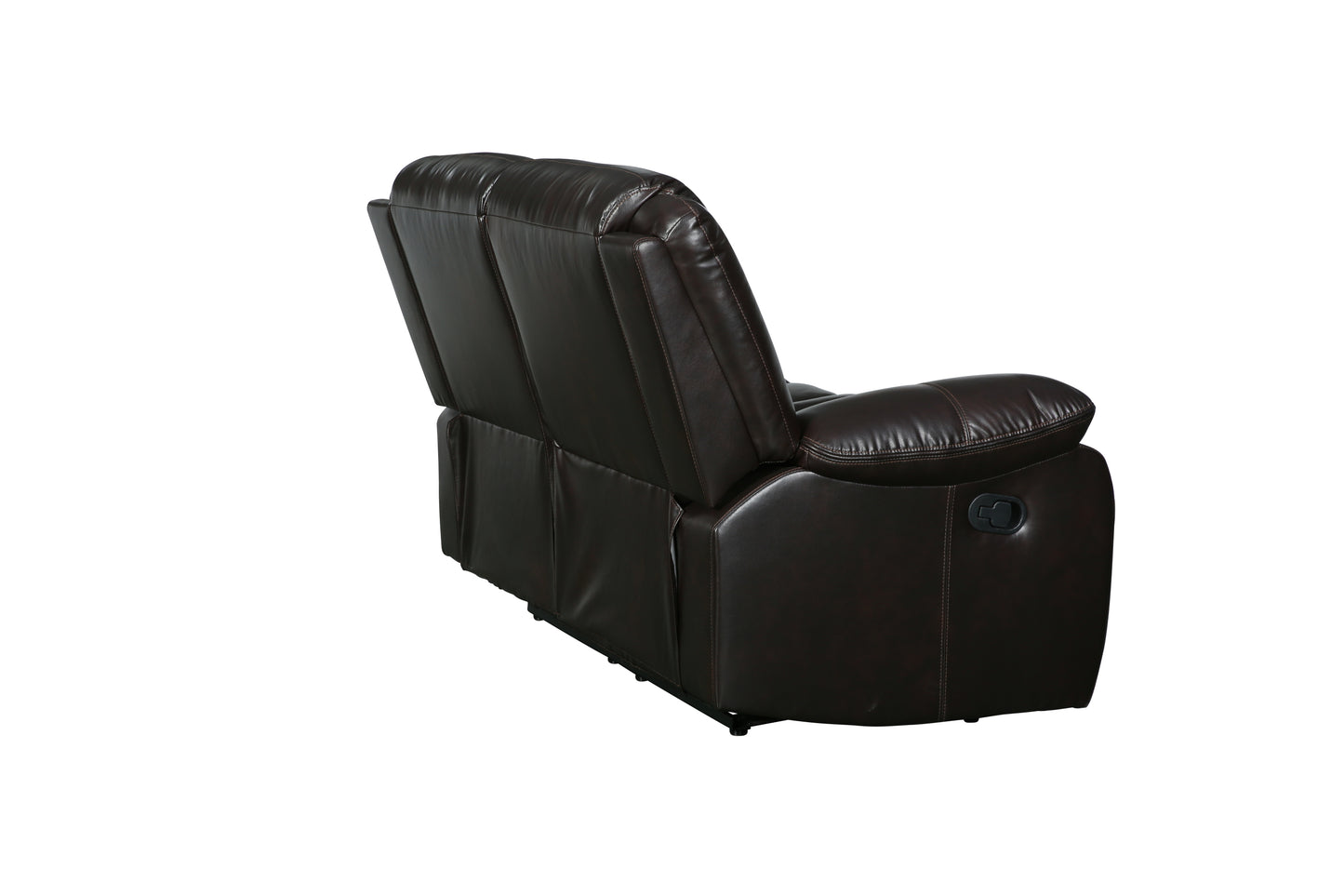 Noor Leather-Air Reclining Loveseat - Brown