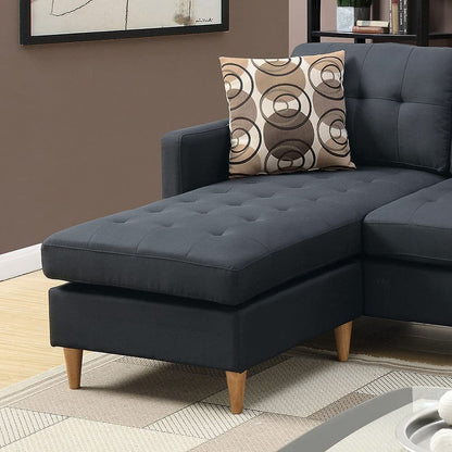 Zara Tufted Back Modular Sectionals Sofa - Black