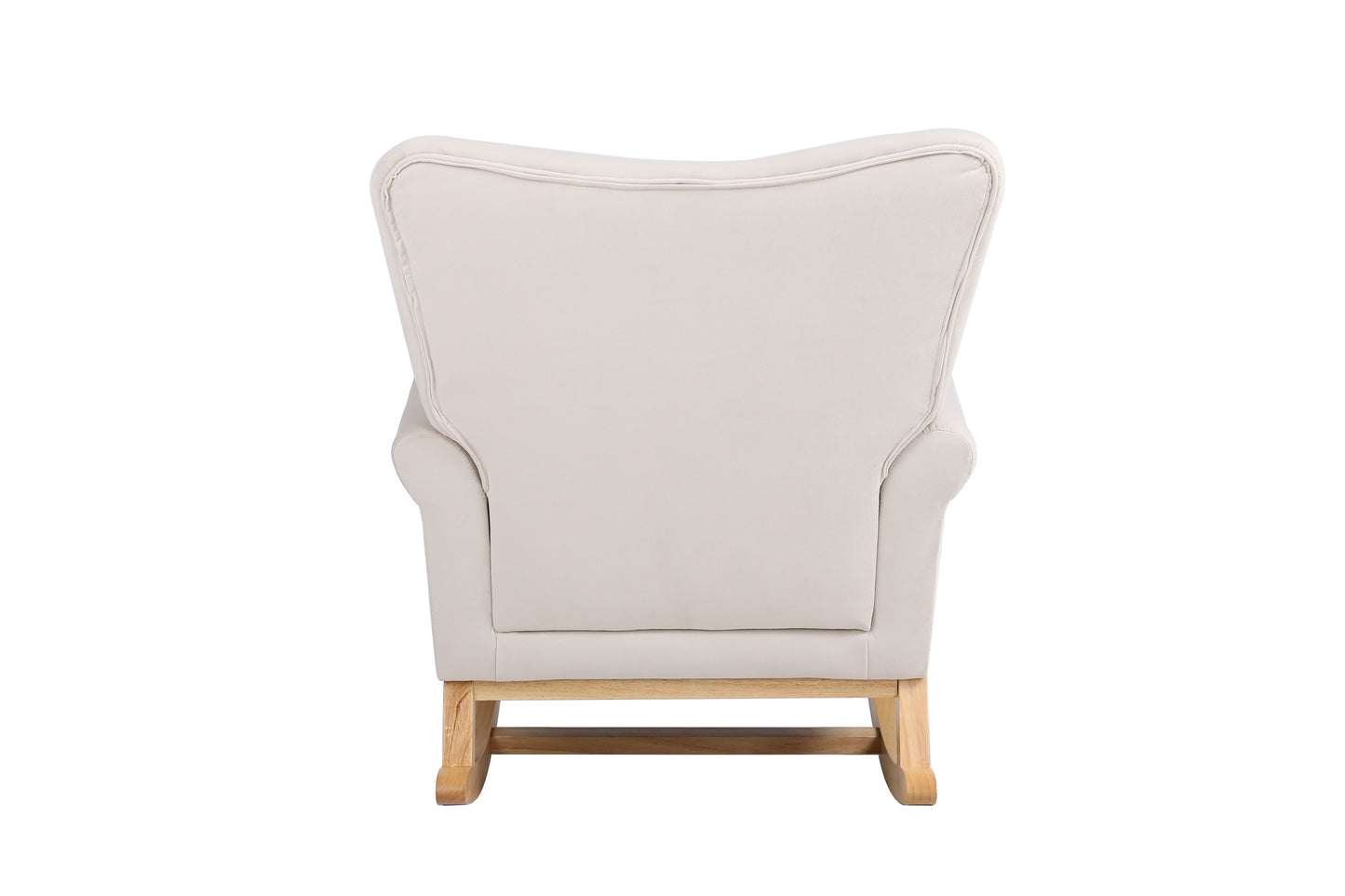 Jarvis Velvet Rocking Chair - Beige