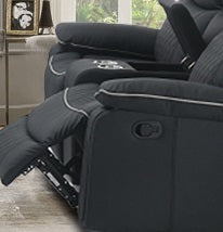 Wilson Recliner Loveseat - Black