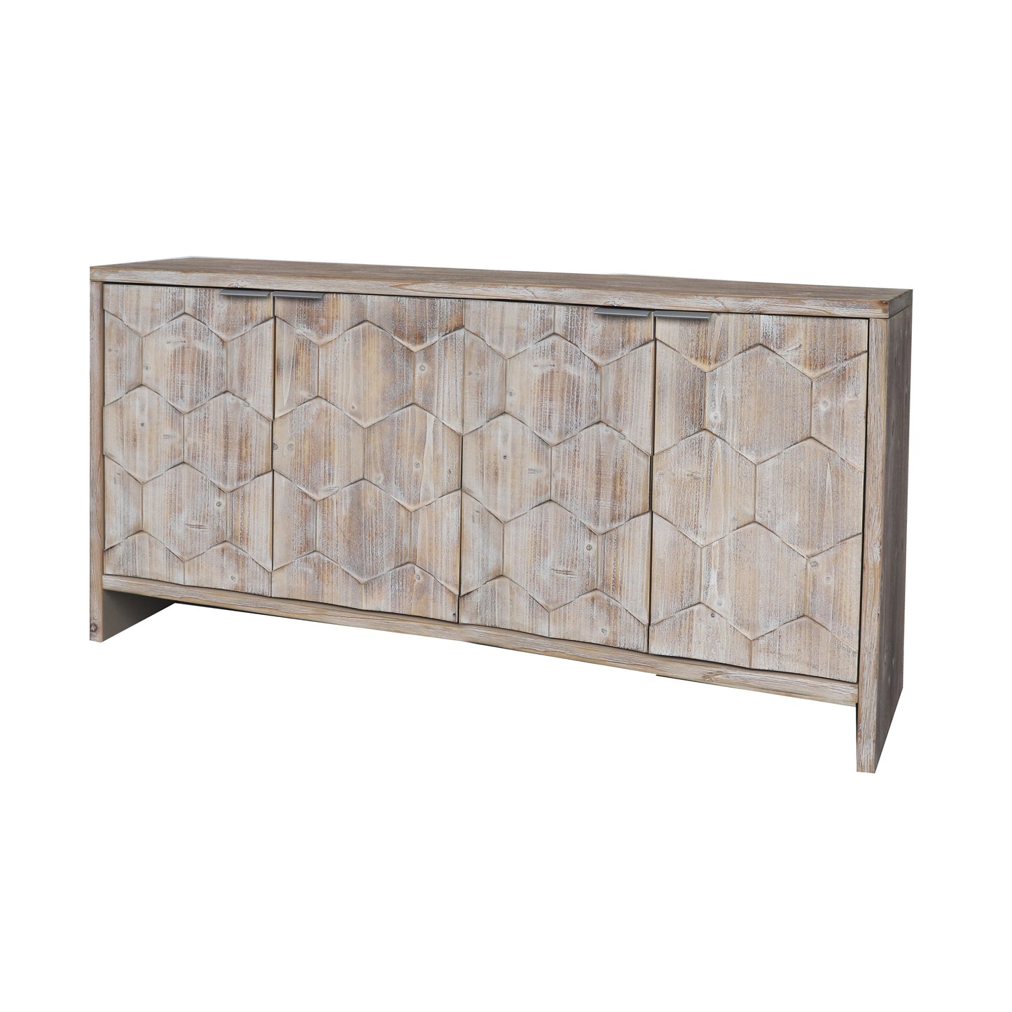 Toni 4 Door Accent Buffet Server Cabinet - Natural