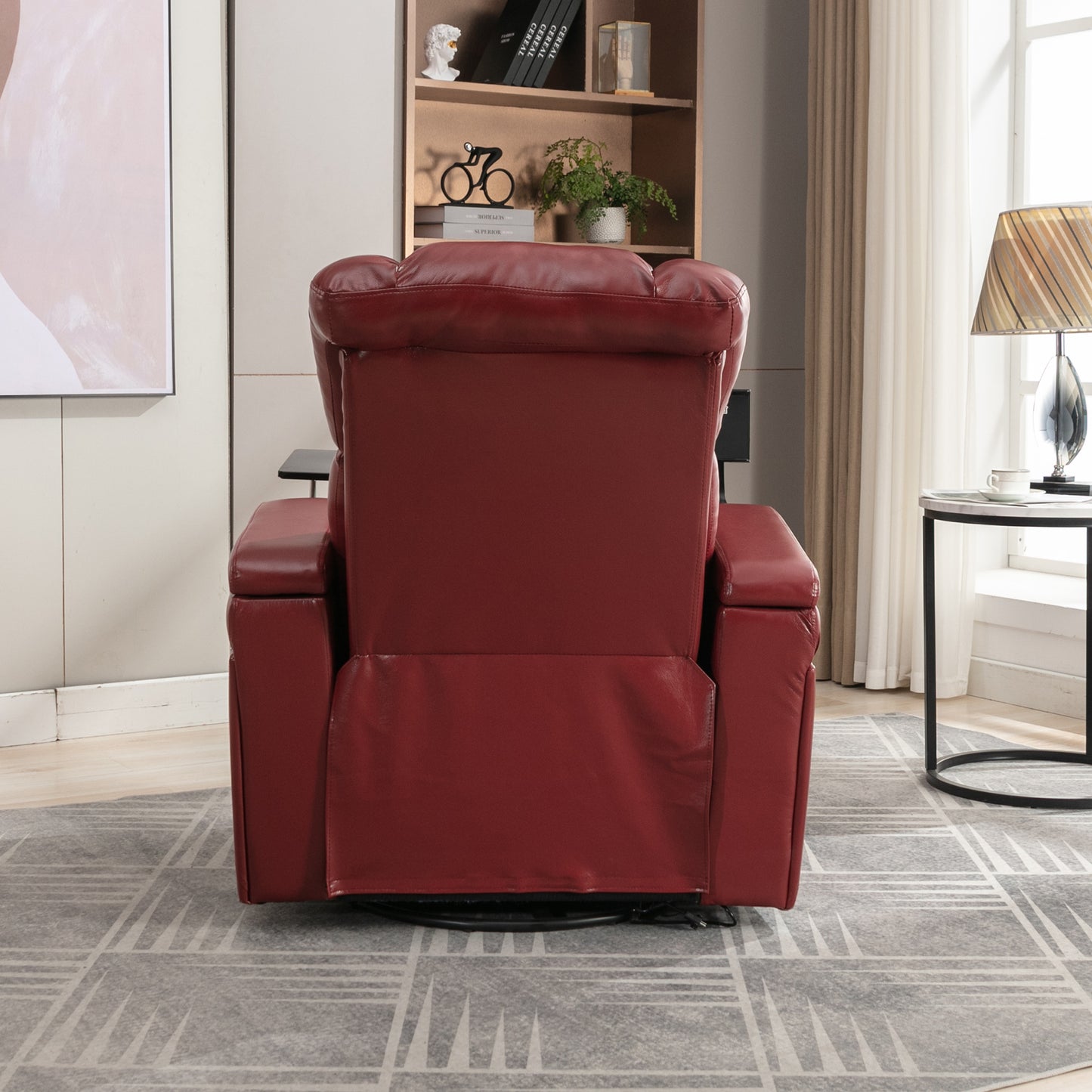 Comfort Max 270 Degree Swivel Power Recliner - Red