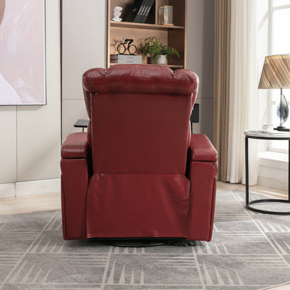 Comfort Max 270 Degree Swivel Power Recliner - Red