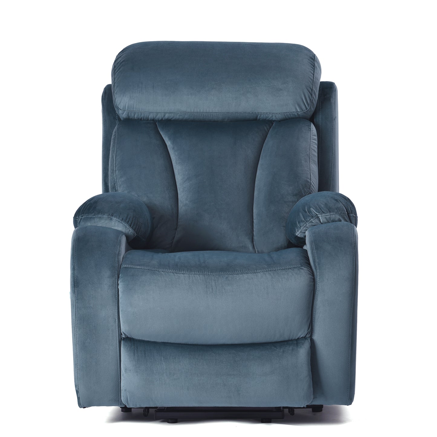 Rios Velvet Lift Chair Recliner - Navy Blue