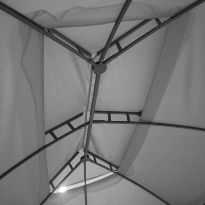 Frazer 10 x 13 ft Double Vented Roof Patio Gazebo - Gray