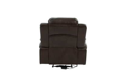 Parker Gel Leatherette Power Motion Recliner Chair - Brown