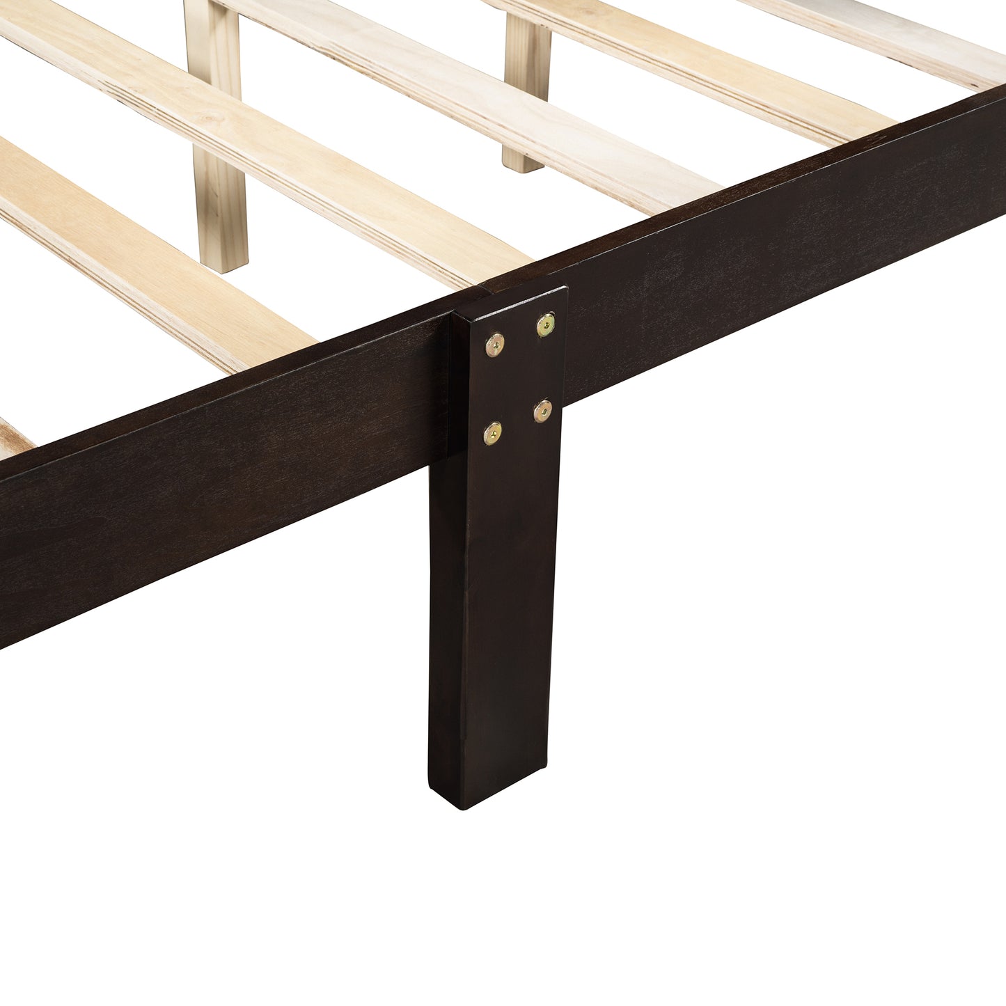 Urban Fusion Queen Size Wood Platform Bed - Espresso