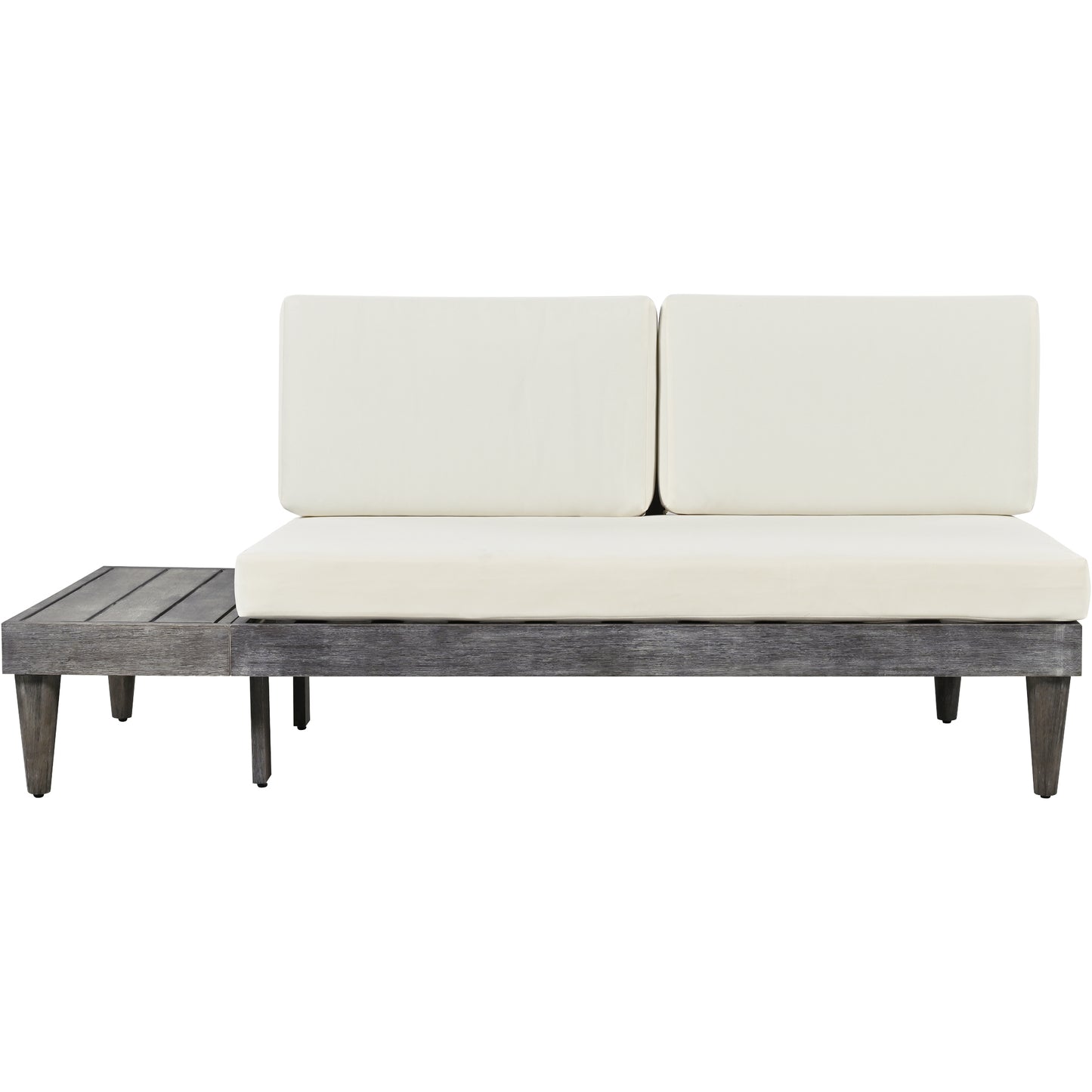 Torri 3 Pc Patio Solid Wood Sectional Sofa Set - Beige