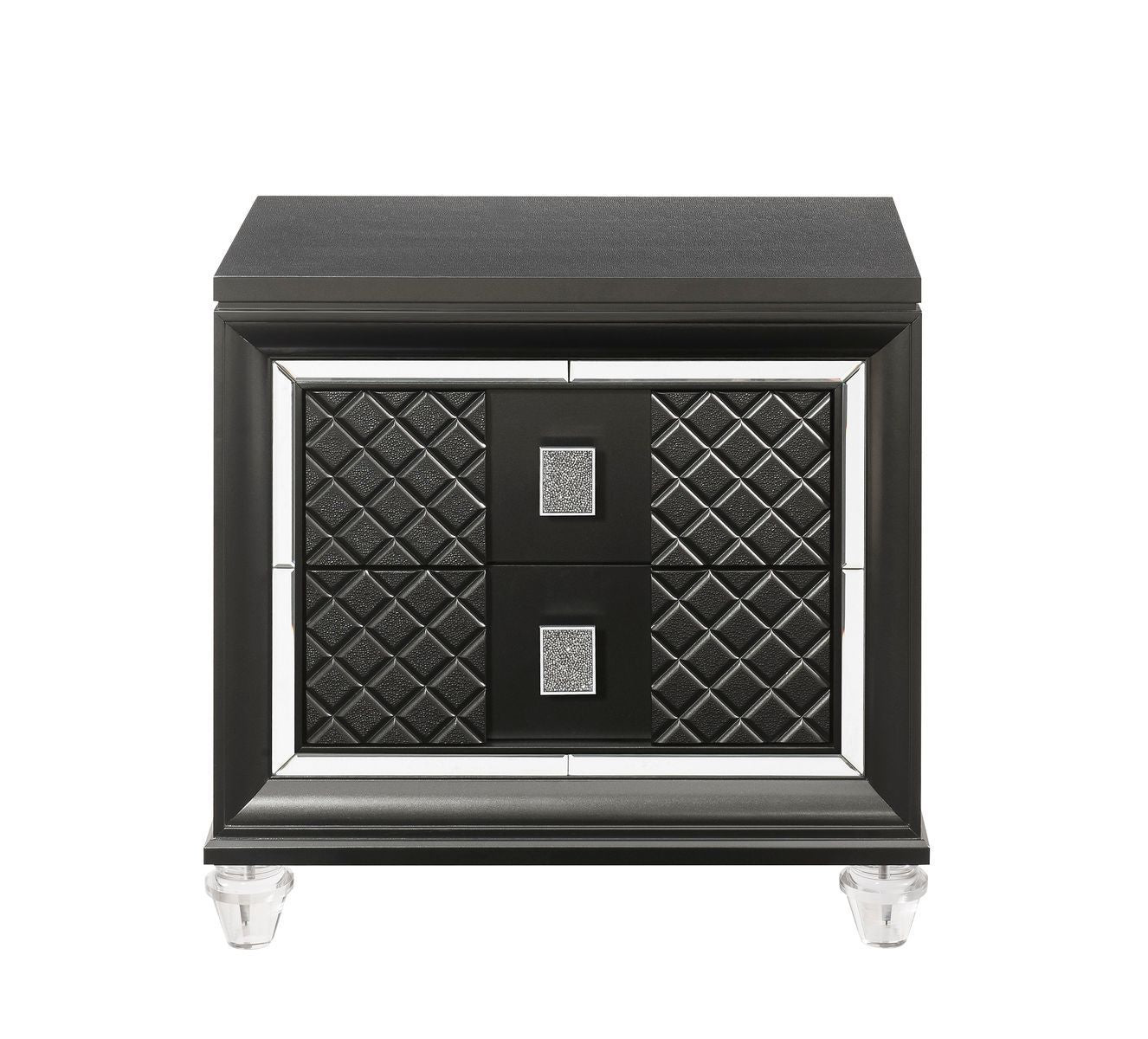 Sawyer Nightstand - Metallic Gray