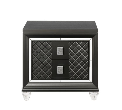 Sawyer Nightstand - Metallic Gray