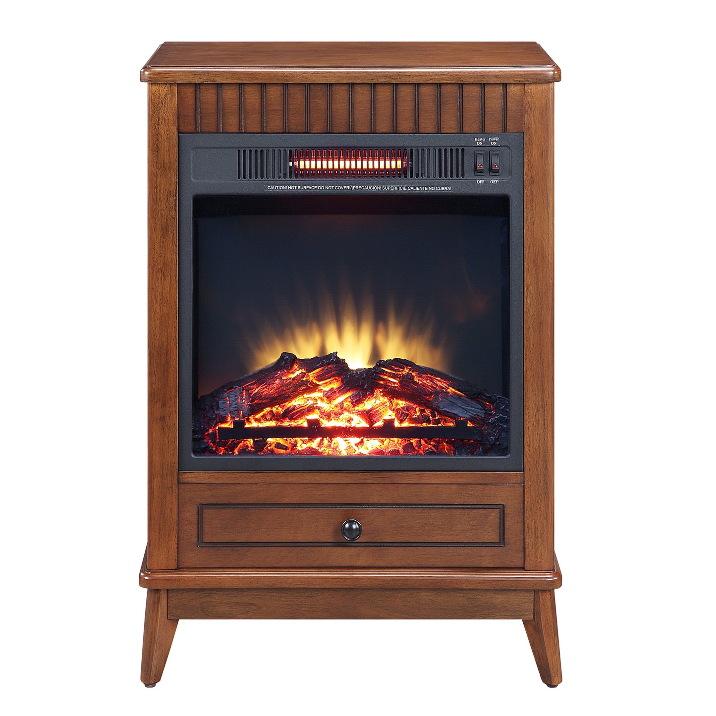 Hamish Electric Fireplace - Walnut