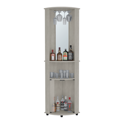 Rialto Corner Bar Cabinet - Gray