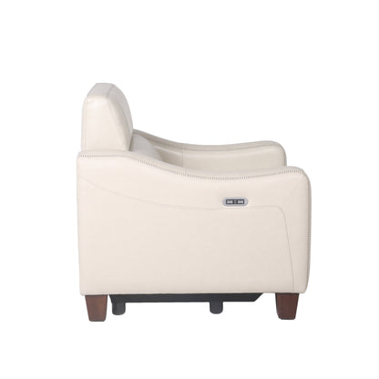 Nash Dual-Power Recliner - Ivory