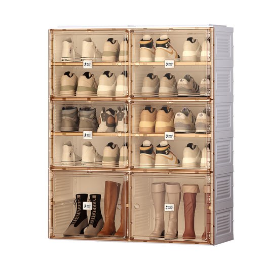 Unite II Shoe Box for Closet cabinet - Brown+White