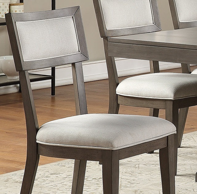 Jermaine Solid Wood & Veneer Dining Chairs (Set of 2) - Gray