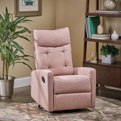 Dash one Recliner Chair with Swivel - Blush