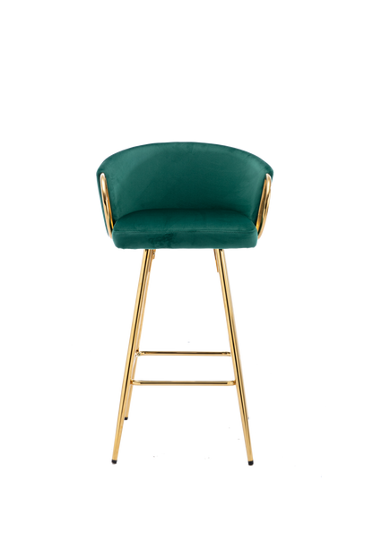 Sip Bar Stools 26 Inch  - Green Set of 2