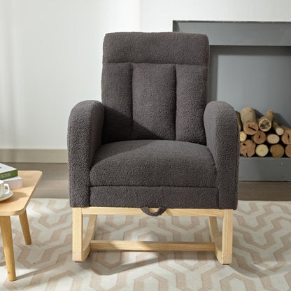 Parker II Modern Accent Rocking Chair - Gray