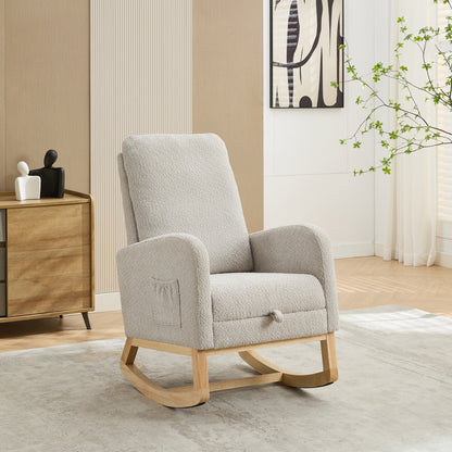 Lester One Rocking Chair - Light Gray