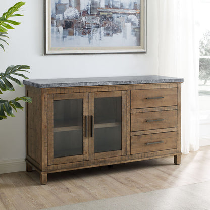 Grayson Gray Marble Top Server