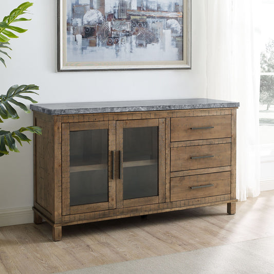 Grayson Gray Marble Top Server