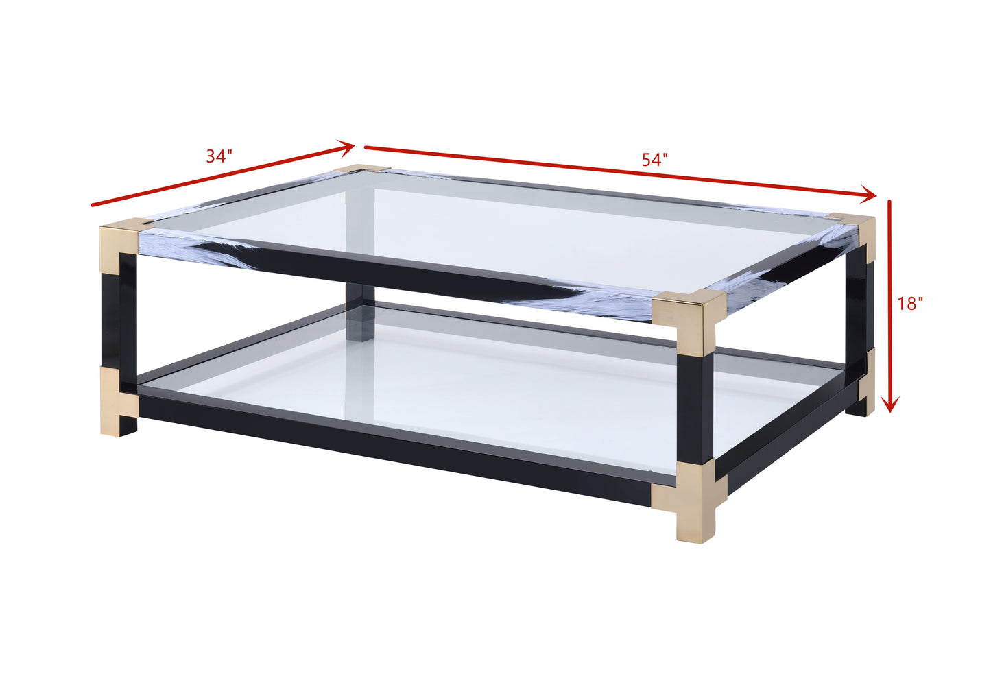 Azure Glass Coffee Table