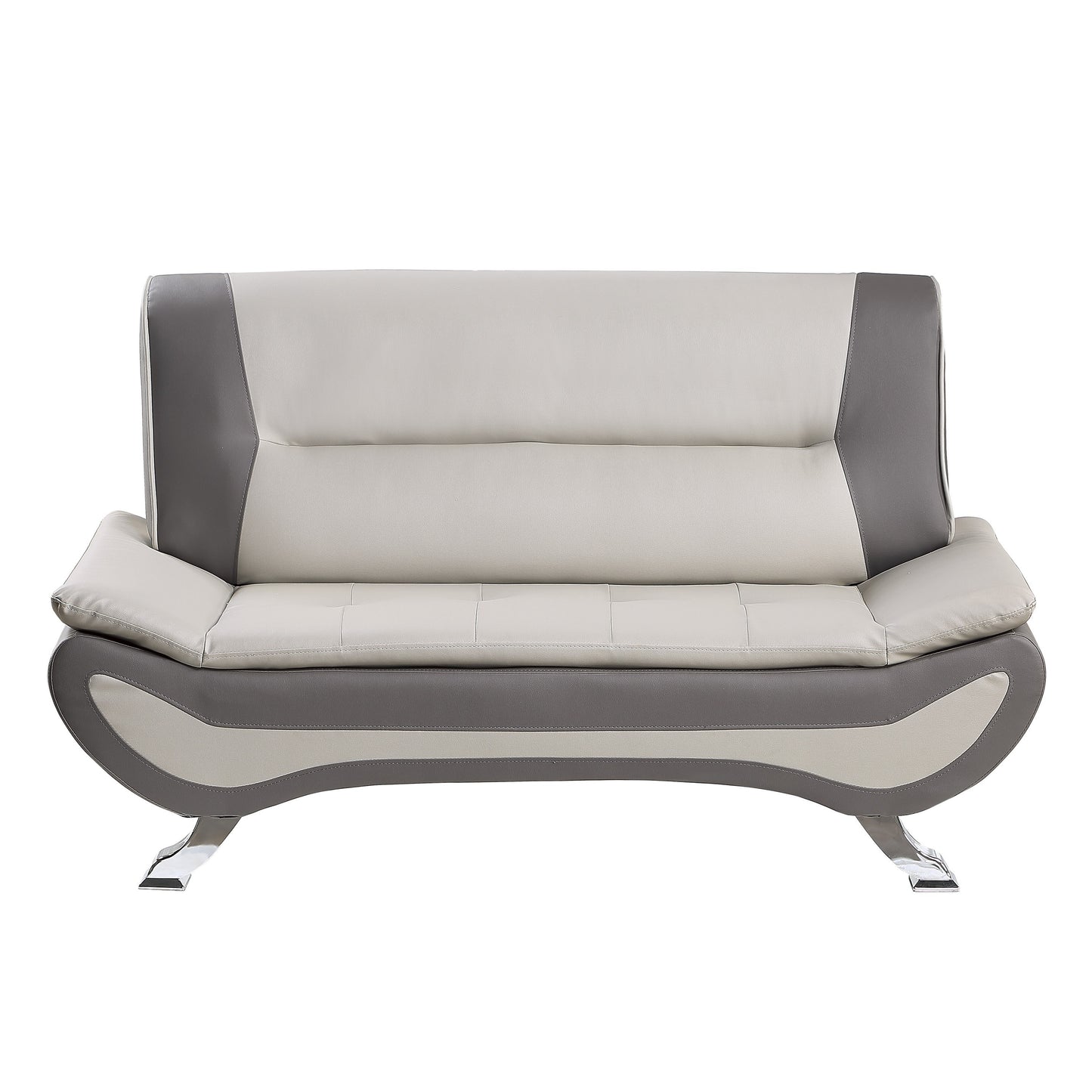 Moreno Loveseat - Beige+Gray