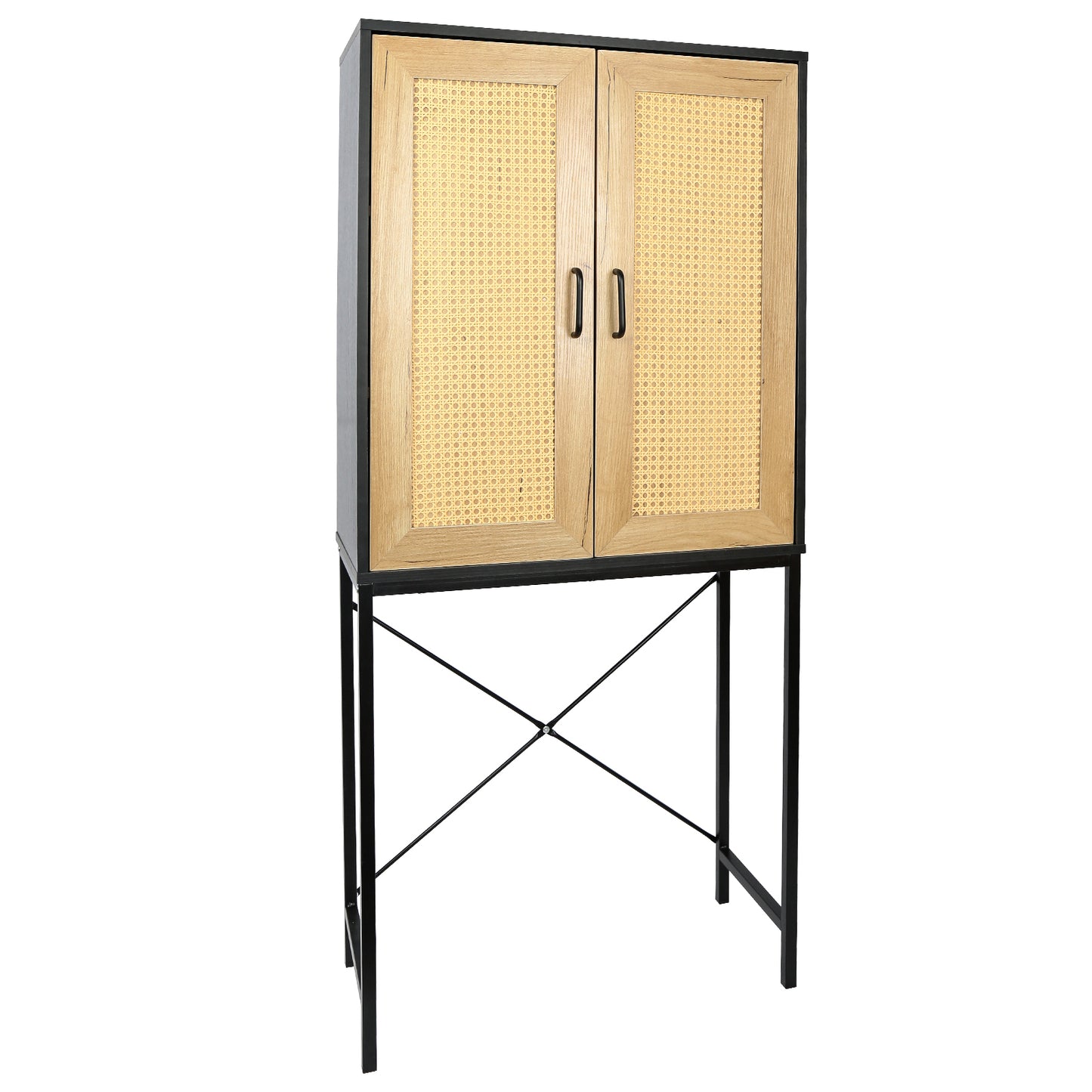 Hilltop Rattan Doors High Cabinet