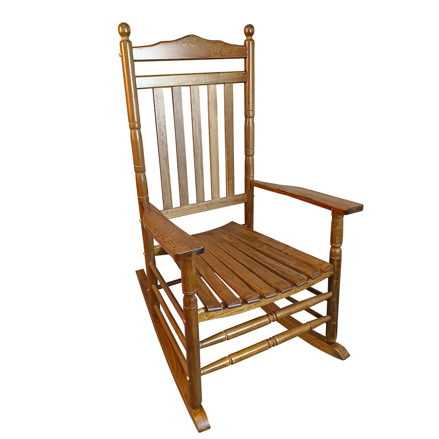 Lupe III Wooden Porch Rocker Chair - Oak