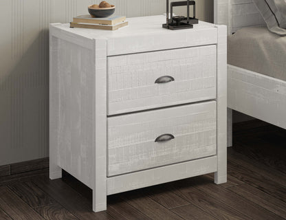 Yeti Solid wood Nightstand - White