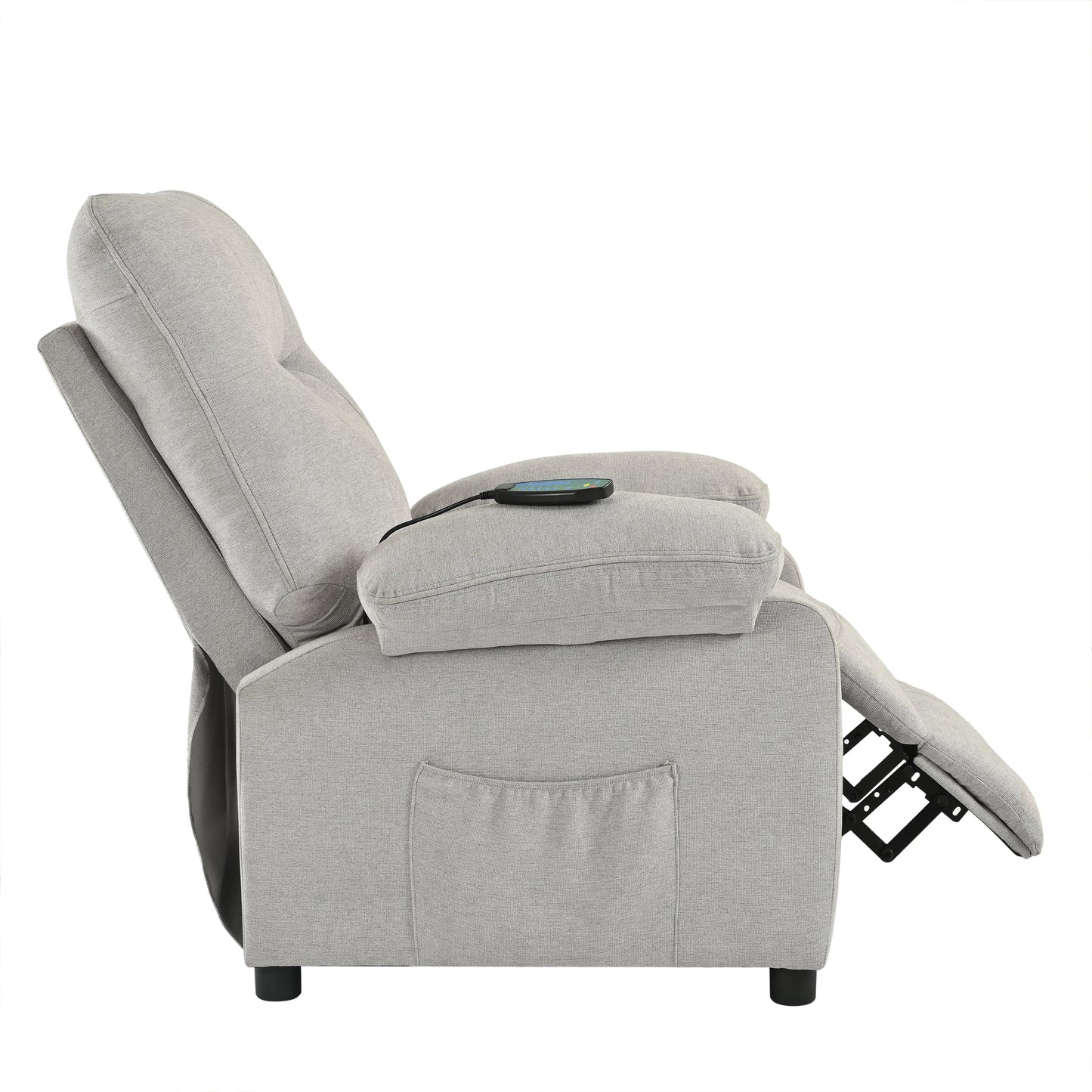 Aston Recliner Chair with Message and Heater - Gray