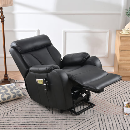 Rios PU Lift Chair Recliner - Black