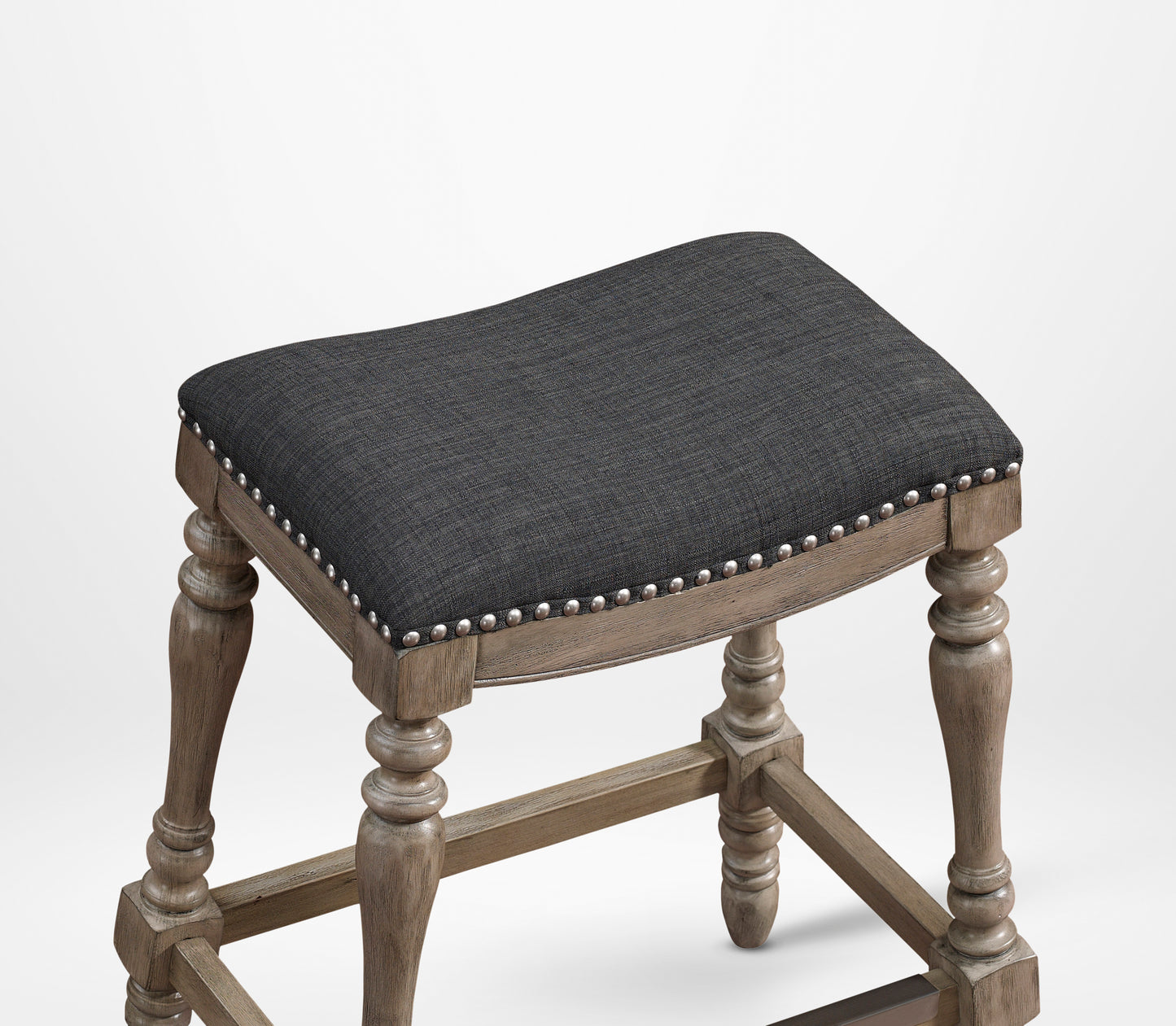 Carolina Saddle Seat Counter Stool - Gray