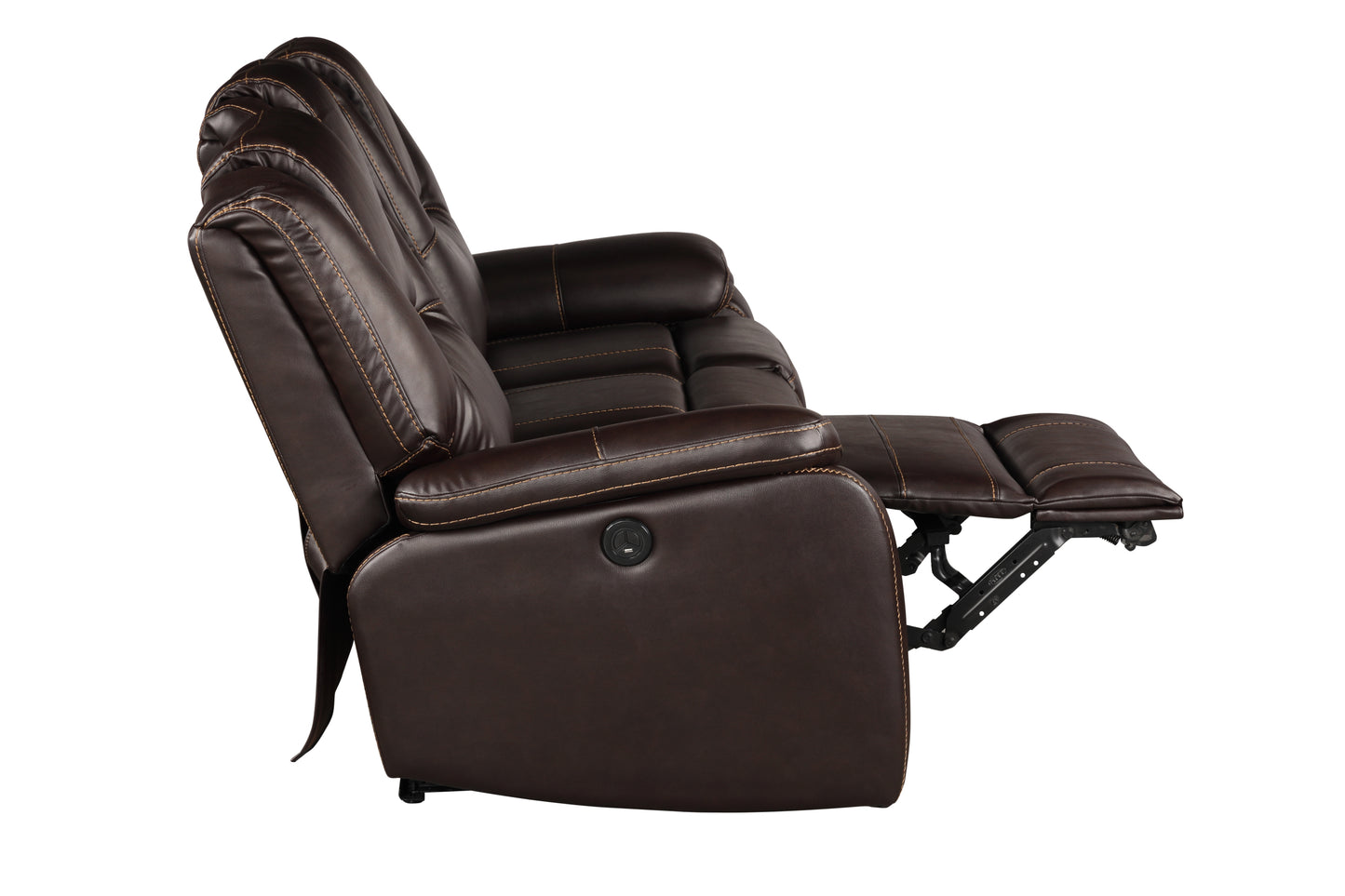 Darcey Power Reclining Loveseat - Brown