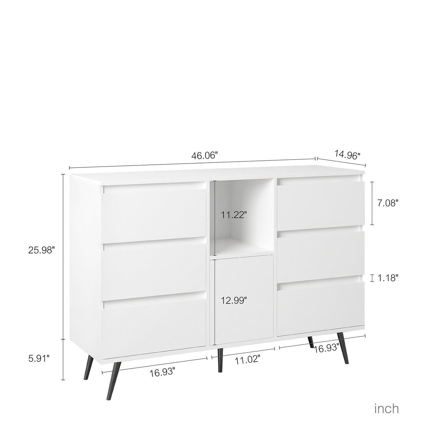 Sosa II Sideboard Cabinet - White